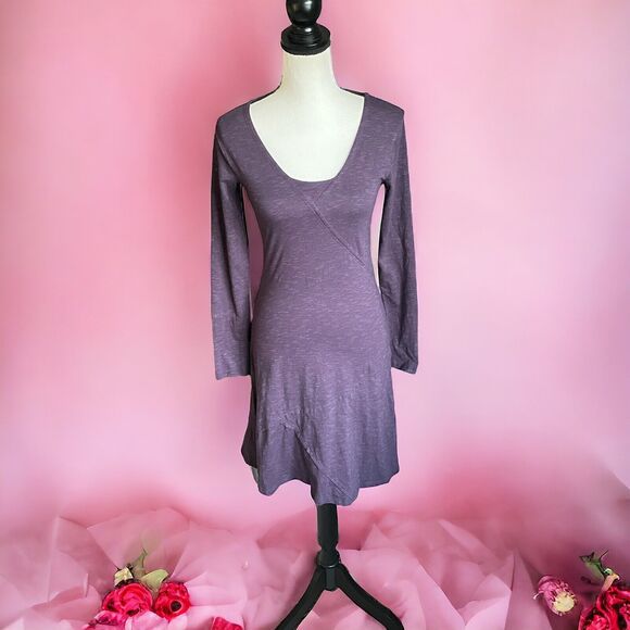 Horny Toad & Co. Women’s Bellflower Dress Purple Organic Cotton XS 0 2 - Picture 1 of 10
